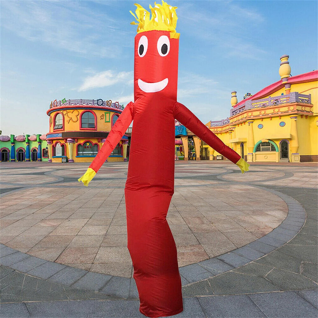 10ft Inflatable Tube Man Set Red Air Wavy Dancer Doll H972317