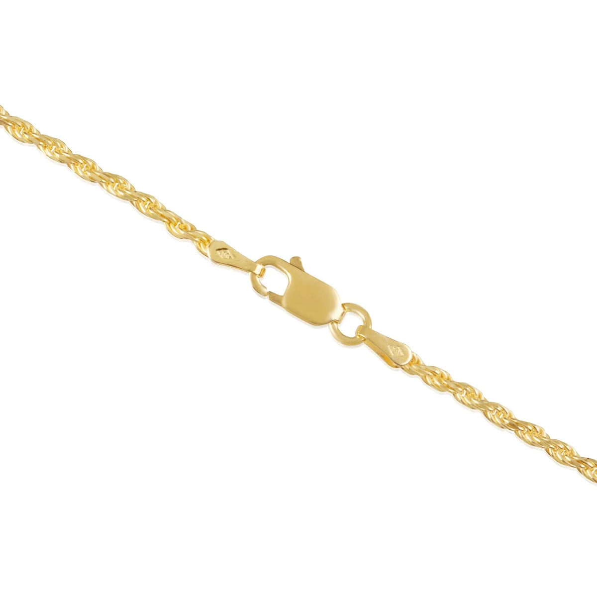 18 Inches Gold Plated Rope Chain Necklace B663757