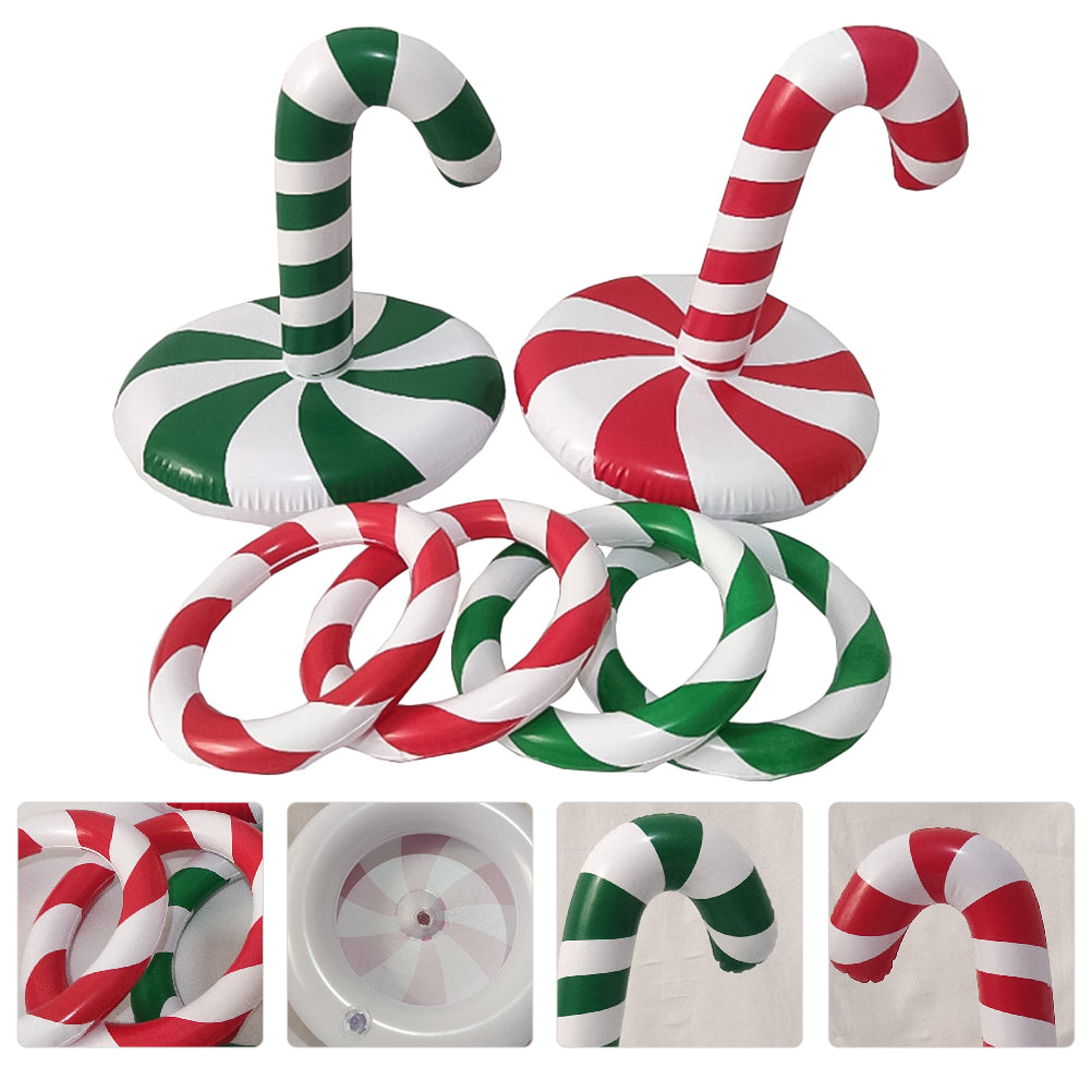 Inflatable Xmas Ring Toy Candy Toss Game G685