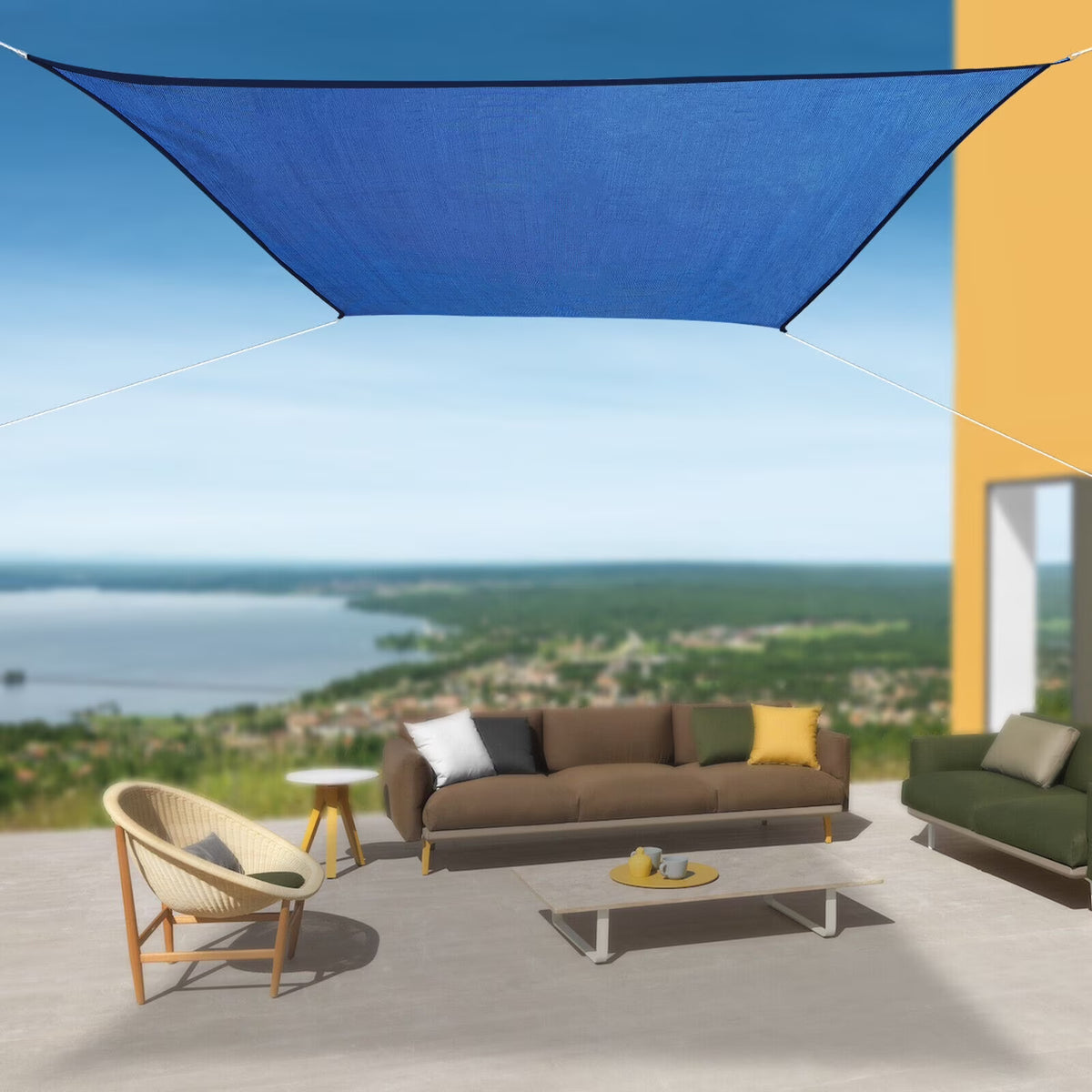 16' x 20' Sun Shade Net Mesh Tarp with Grommets Shade Cloth E35250