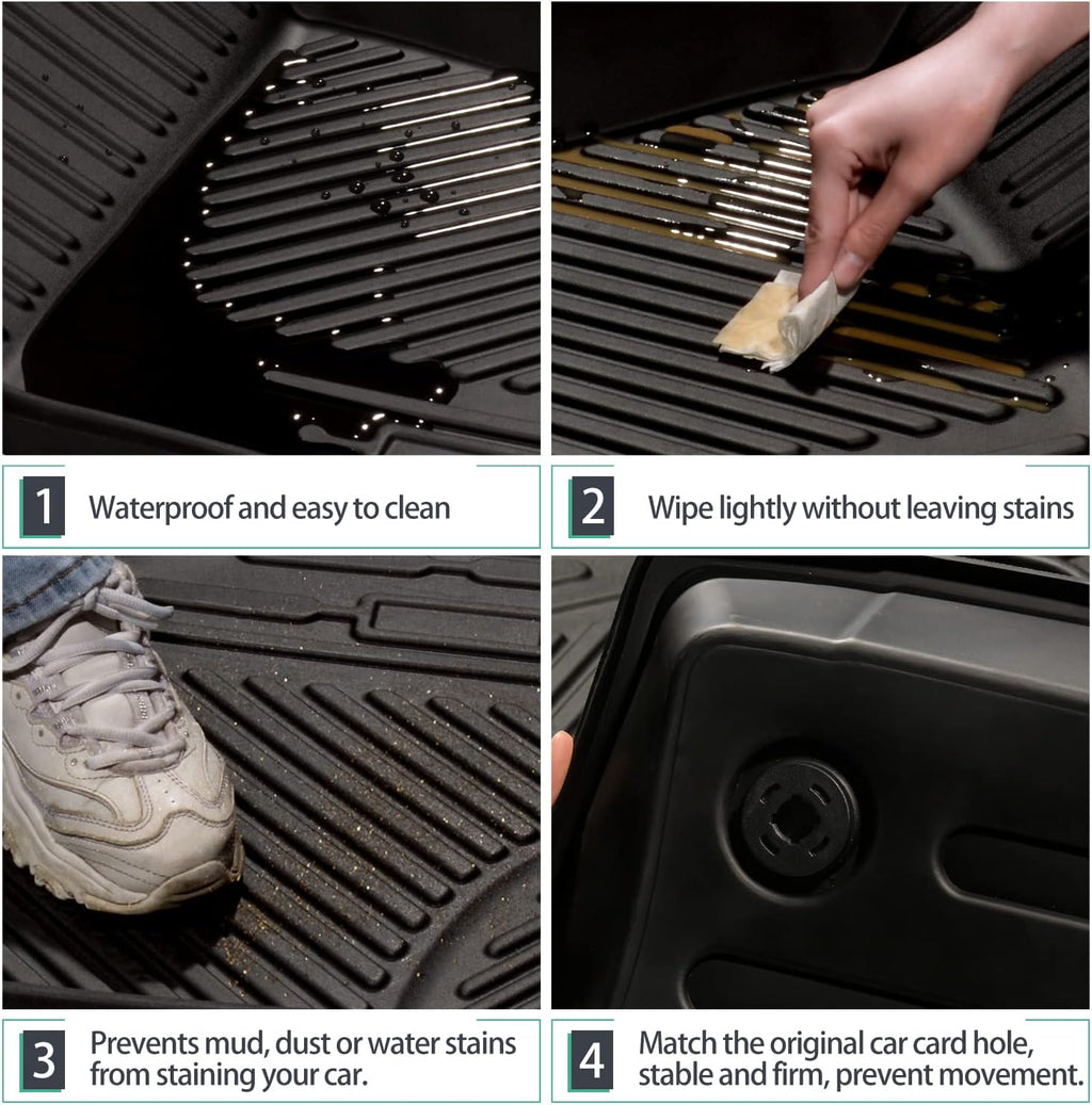 All Weather Floor Liners Interior Carpet Floor Protection Mats Cargo Liner L69894