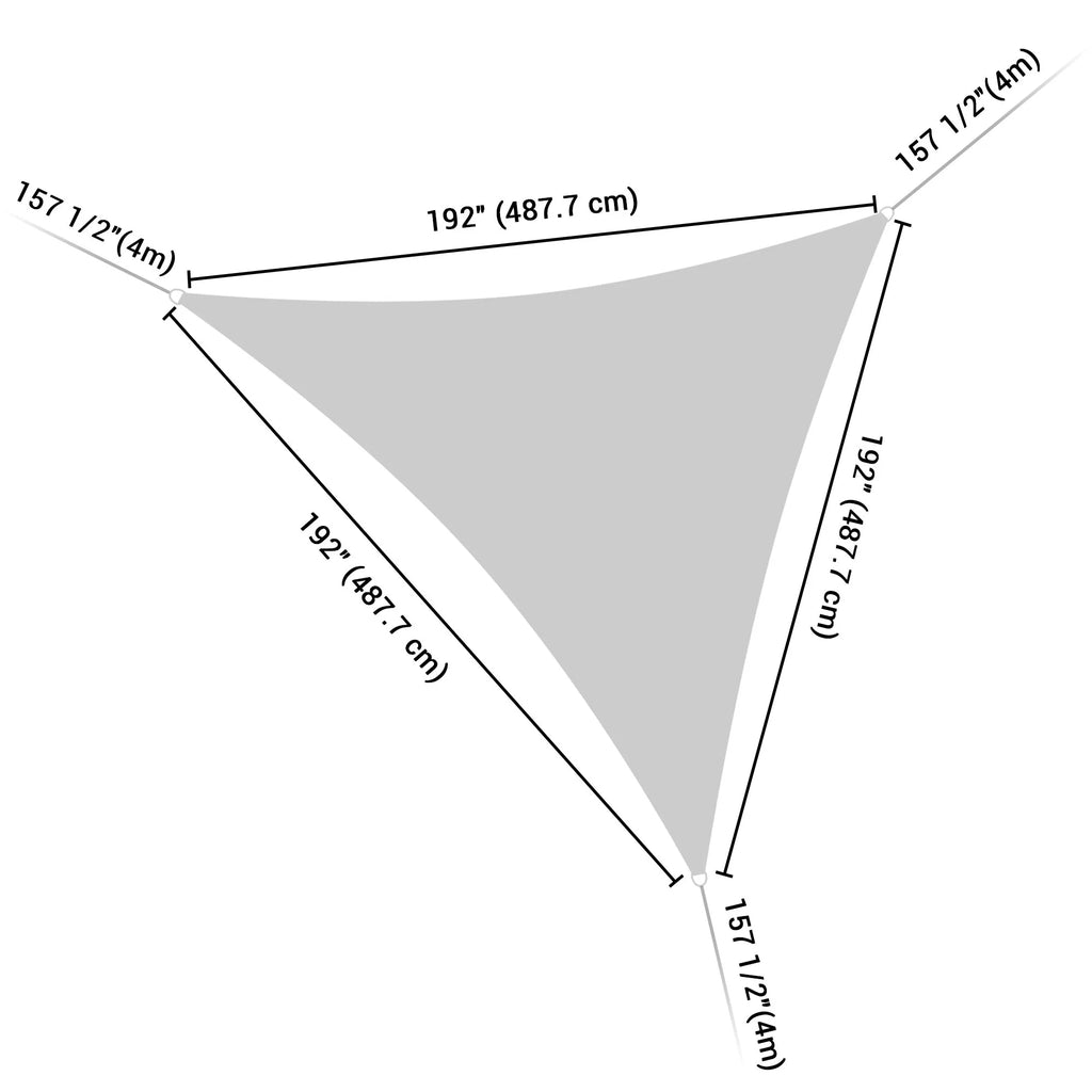 Red Triangle Sun Shade Sail Canopy U8268
