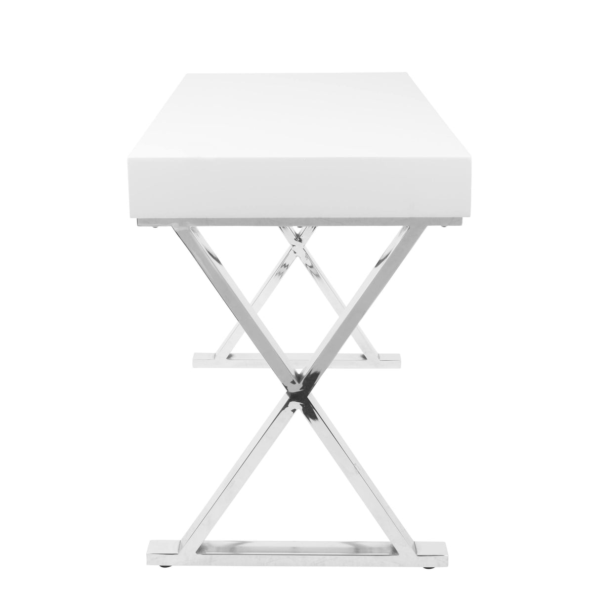 White Luster Desk V150