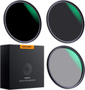 55mm Lens Filter Kit ND8 ND64 CPL Circular Polarizer Filter Set with Multi-Layer Coatings Pack of 2 A552082