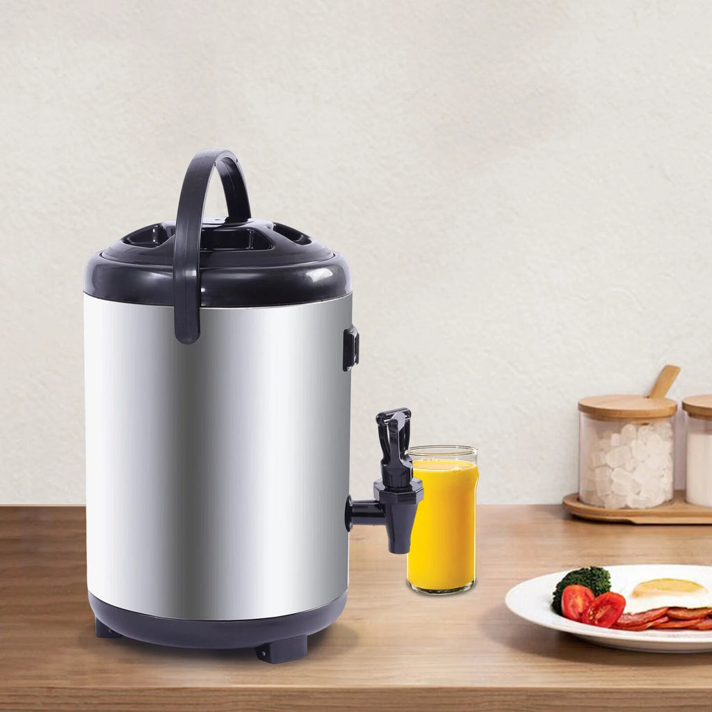 8L Stainless Steel Insulated Beverage Dispenser with Spigot O4266