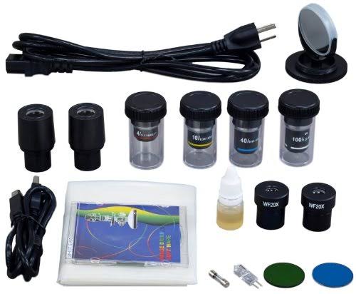 40X-2000X Digital Darkfield Binocular Compound Microscope with 3.0MP USB Camera F282