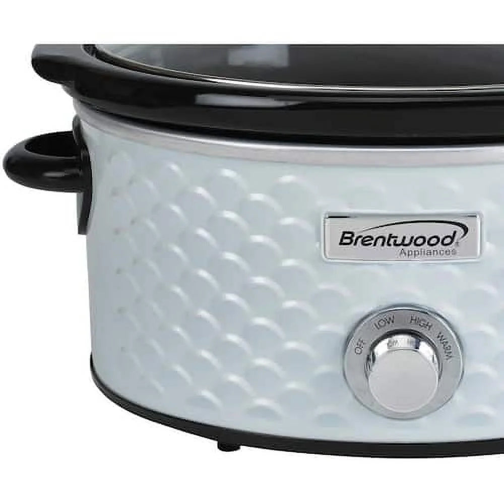 4.5 Qt. Pearl Slow Cooker with Tempered Glass Lid D31348