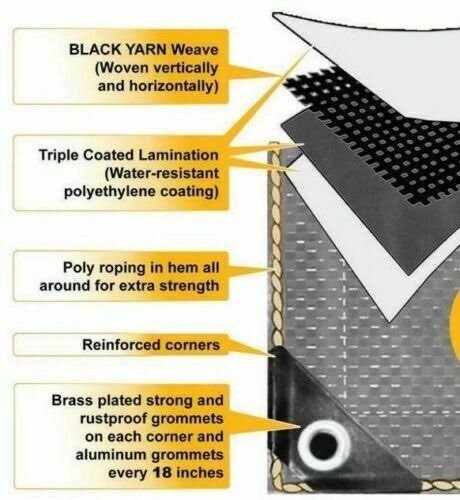14 x 20 Heavy Duty Canopy Tarp H109