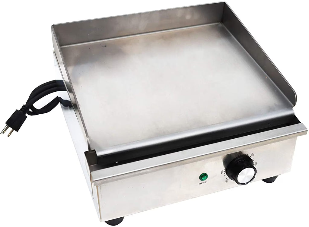 Electric Countertop Griddle Commercial Flat Grill Stainless Steel 110V U841110