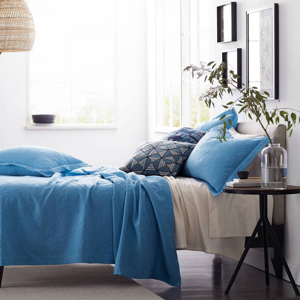 Coral Cotton Matelasse Coverlet Twin G63130