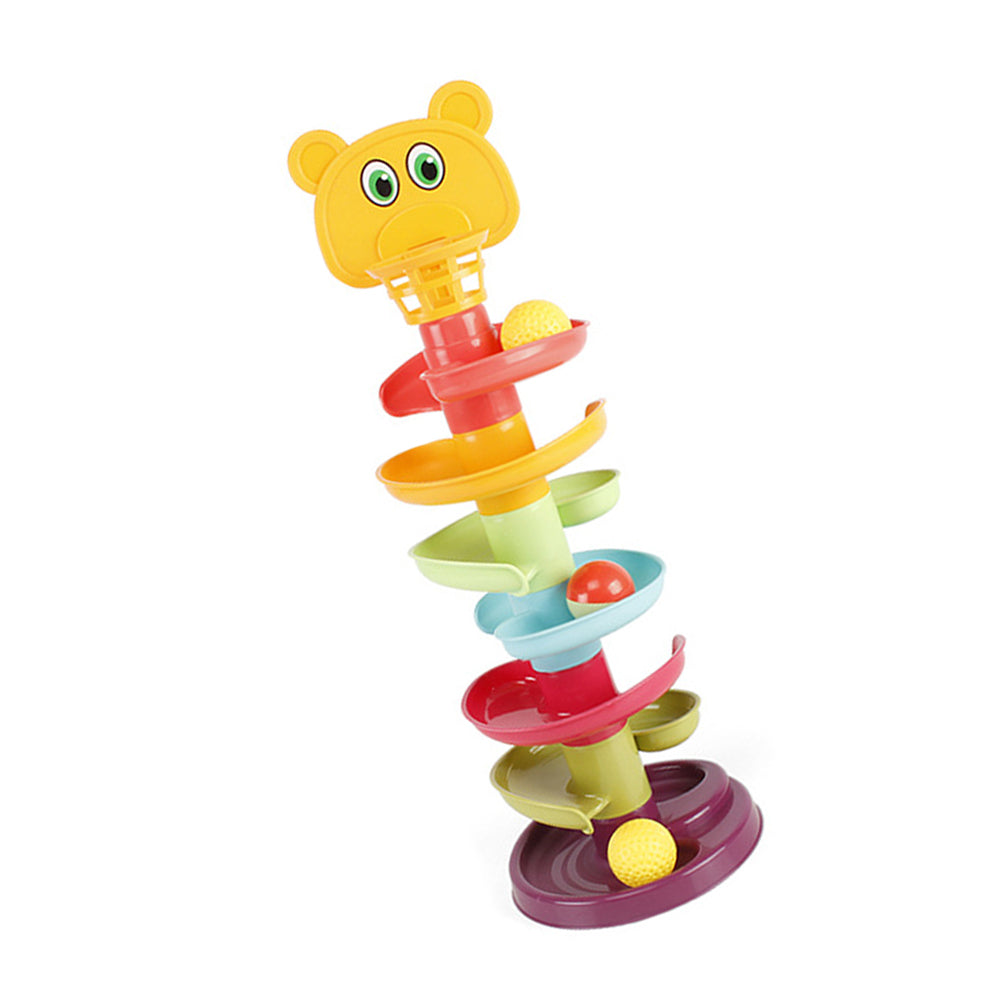 Kid Track Sliding Ball Tower Toy Stacking Toy with 3 Balls J800857