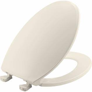 Plastic Elongated Toilet Seat with Easy Clean & Change Hinges I518575