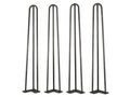 28-Inch Satin Black Hairpin Table Legs (4-Pack) E77783