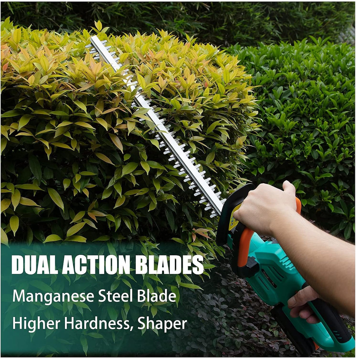 22'' Cordless Hedge Trimmer Kit, 2.0Ah Li Battery, Pack of 2 M824406