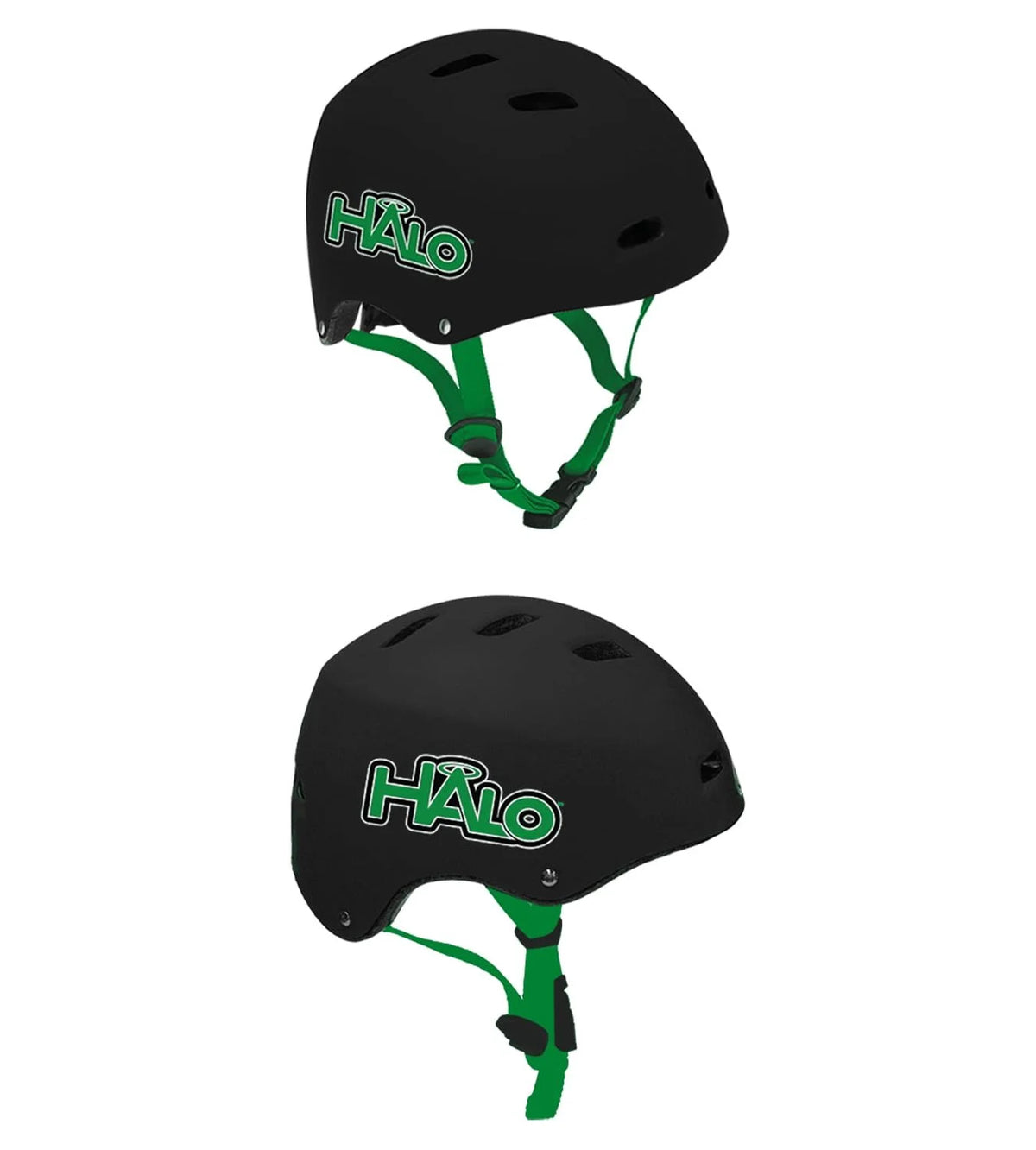Green Terra Skateboard Combo with Double Kick-Tail Deck and 60mm Wheels, Black Skateboarding Helmet with Adjustable Sizing U56246