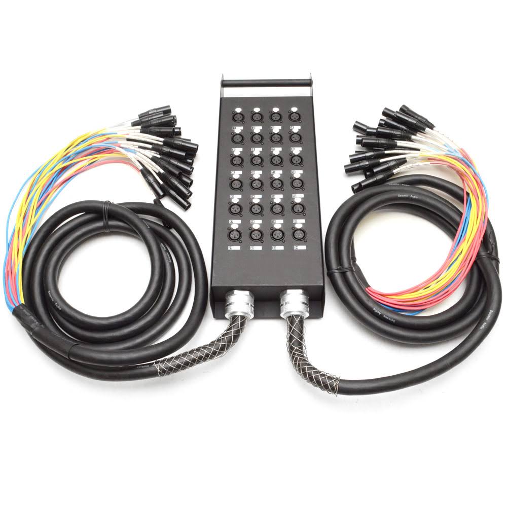 24 Channel XLR Send Splitter Snake Cable with Box F93934