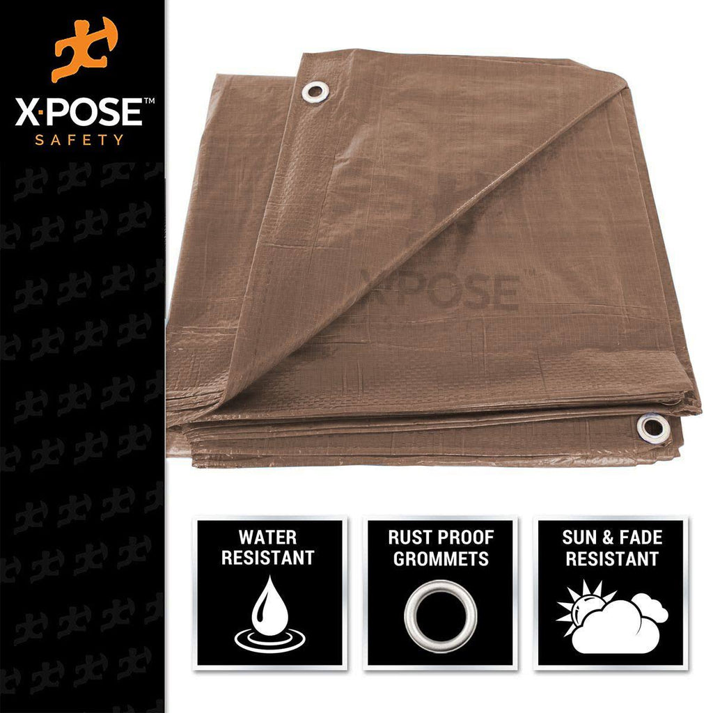 Brown Poly Tarps 30' x 50' D4277