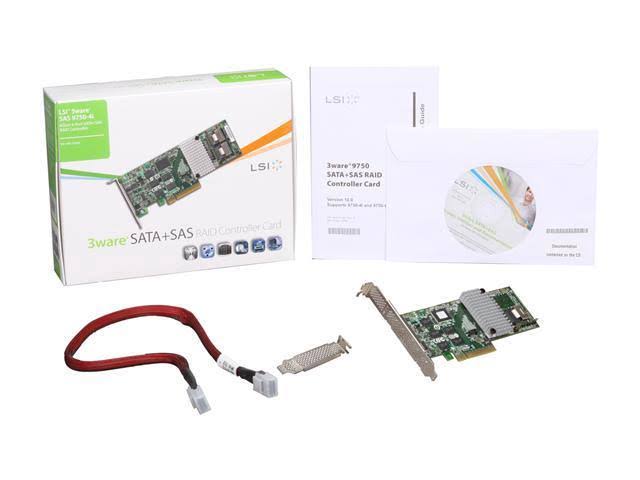 4-Port 6Gb/s SATA+SAS PCIe 2.0 512MB Controller Card O503