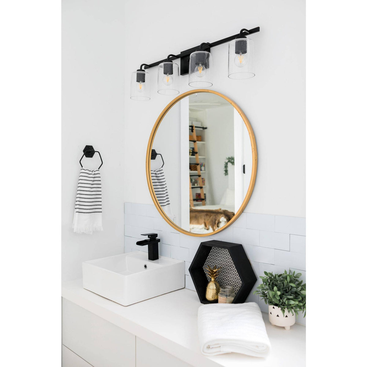 4 Light Brushed Nickel Vanity U184