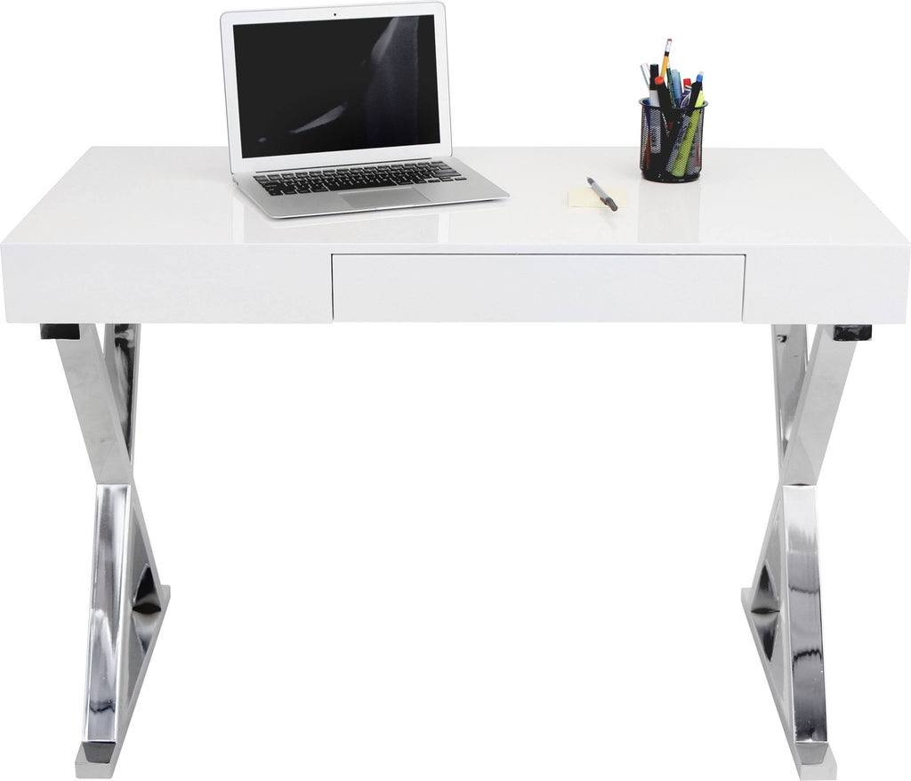 White Luster Desk V150