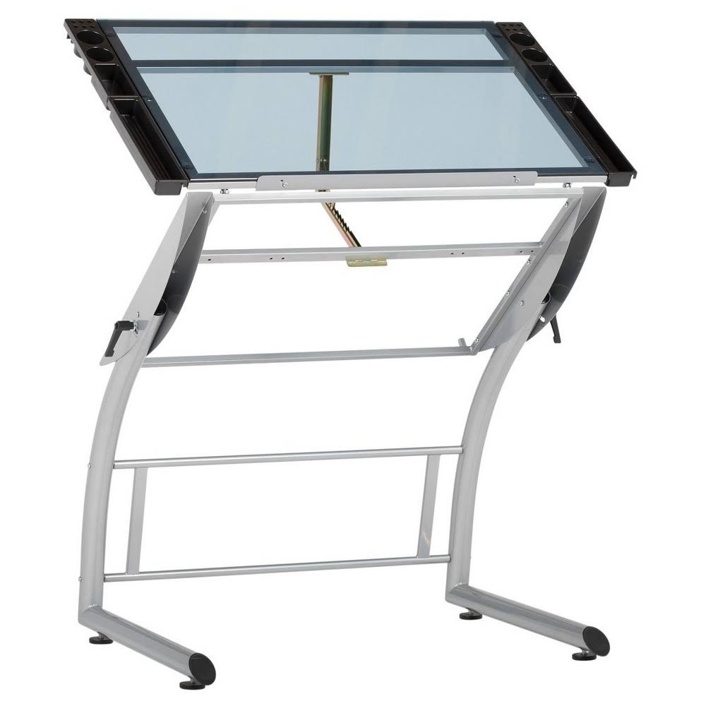 Triflex Drawing Table, Silver/Blue A3124