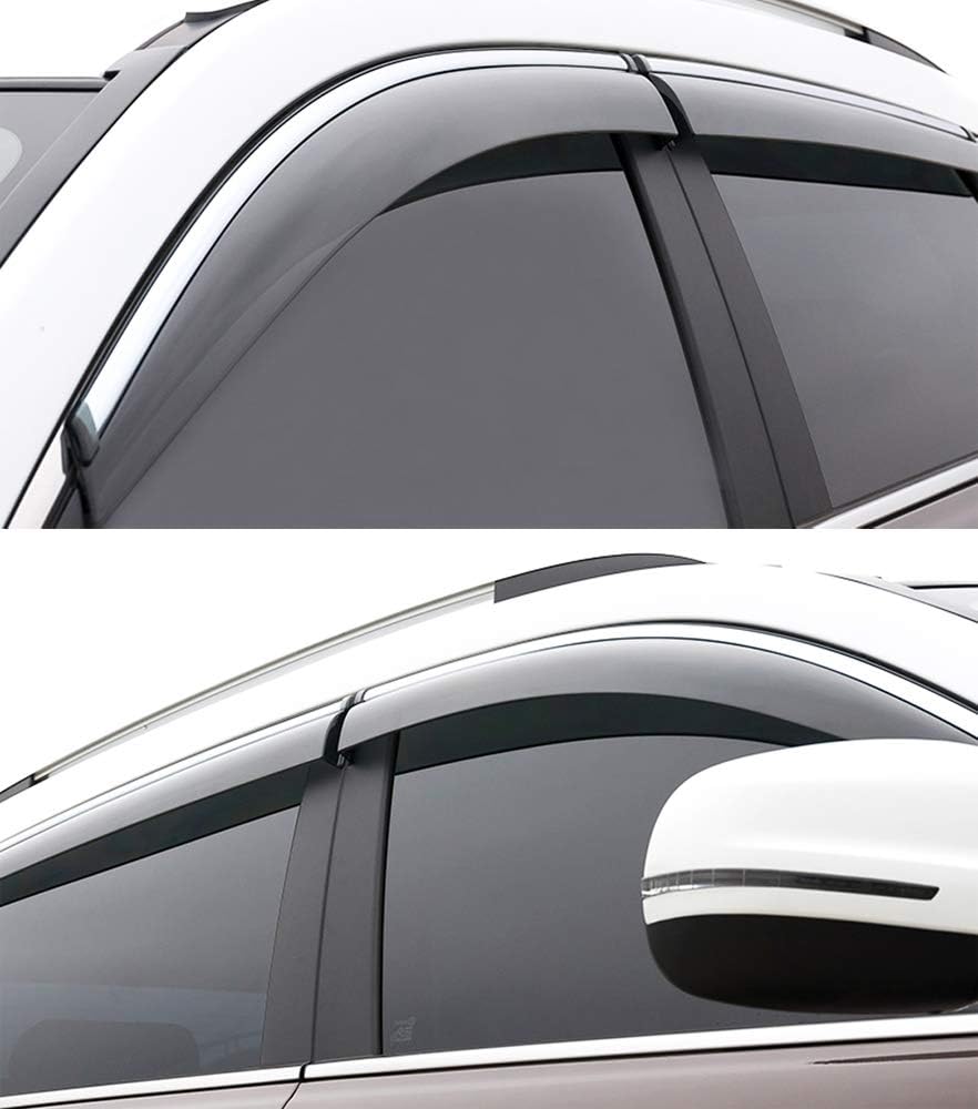 Car Window Visor Vent Shade Deflector Sun/Rain/Fog Guards S84574