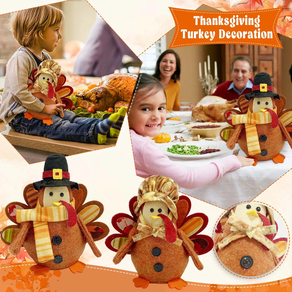 Desktop Ornament Decoration Leaf Autumn Maple Turkey Sunflower Window Thanksgiving Hangs G2920