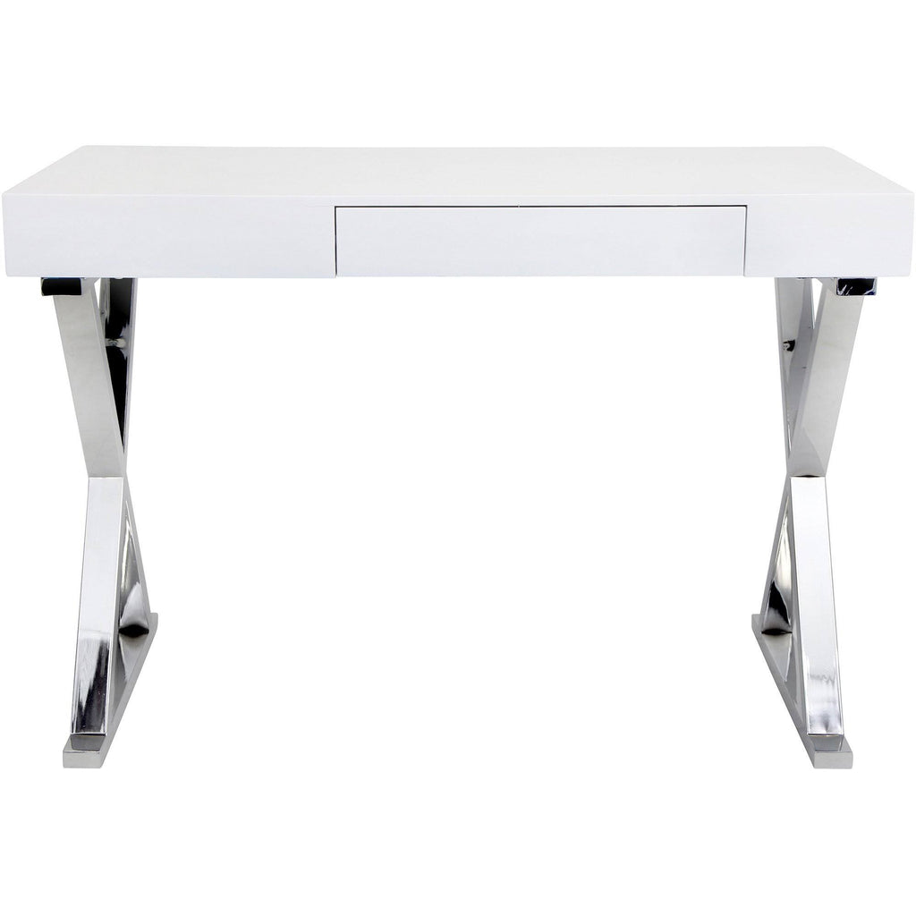 White Luster Desk V150