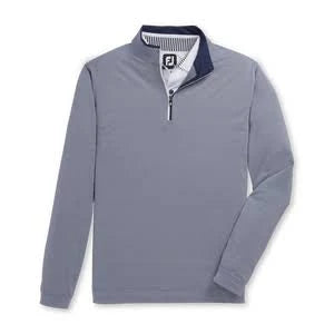 Men's Lightweight Striped Half Zip U539