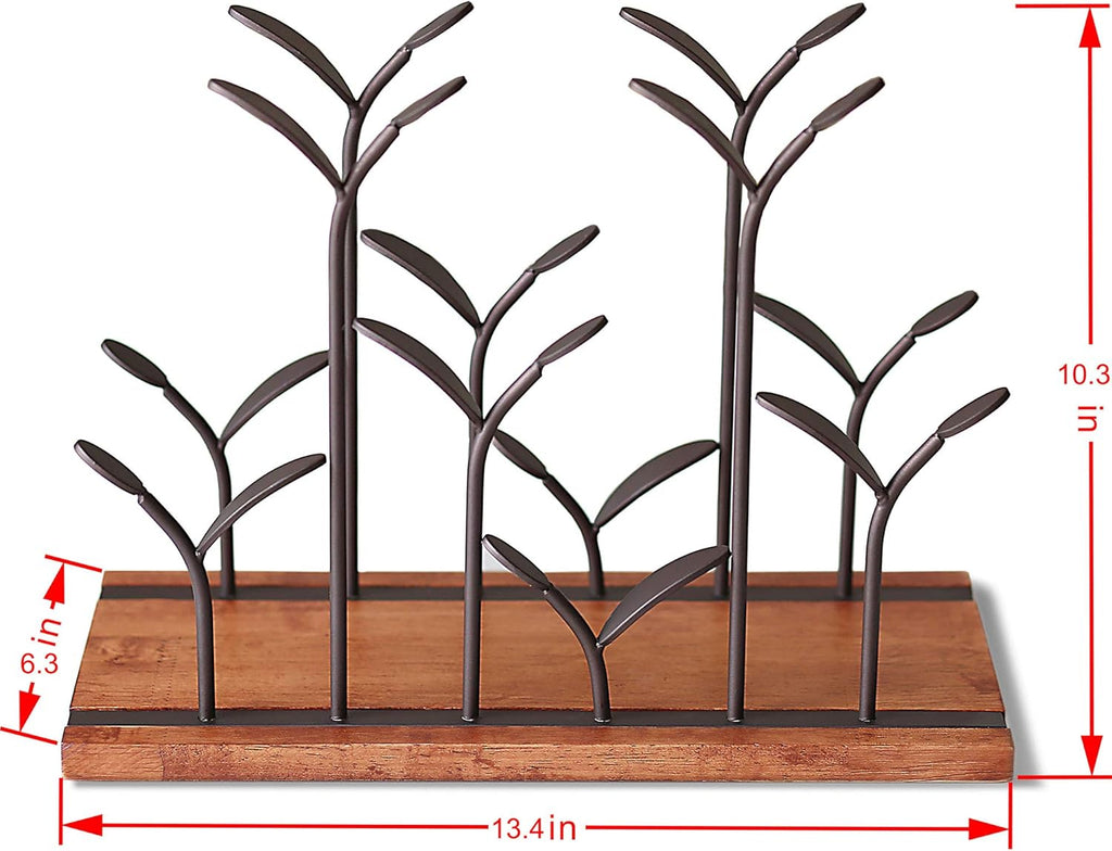 Wood & Metal Countertop Bottle Rack, Pack of 2 V18006
