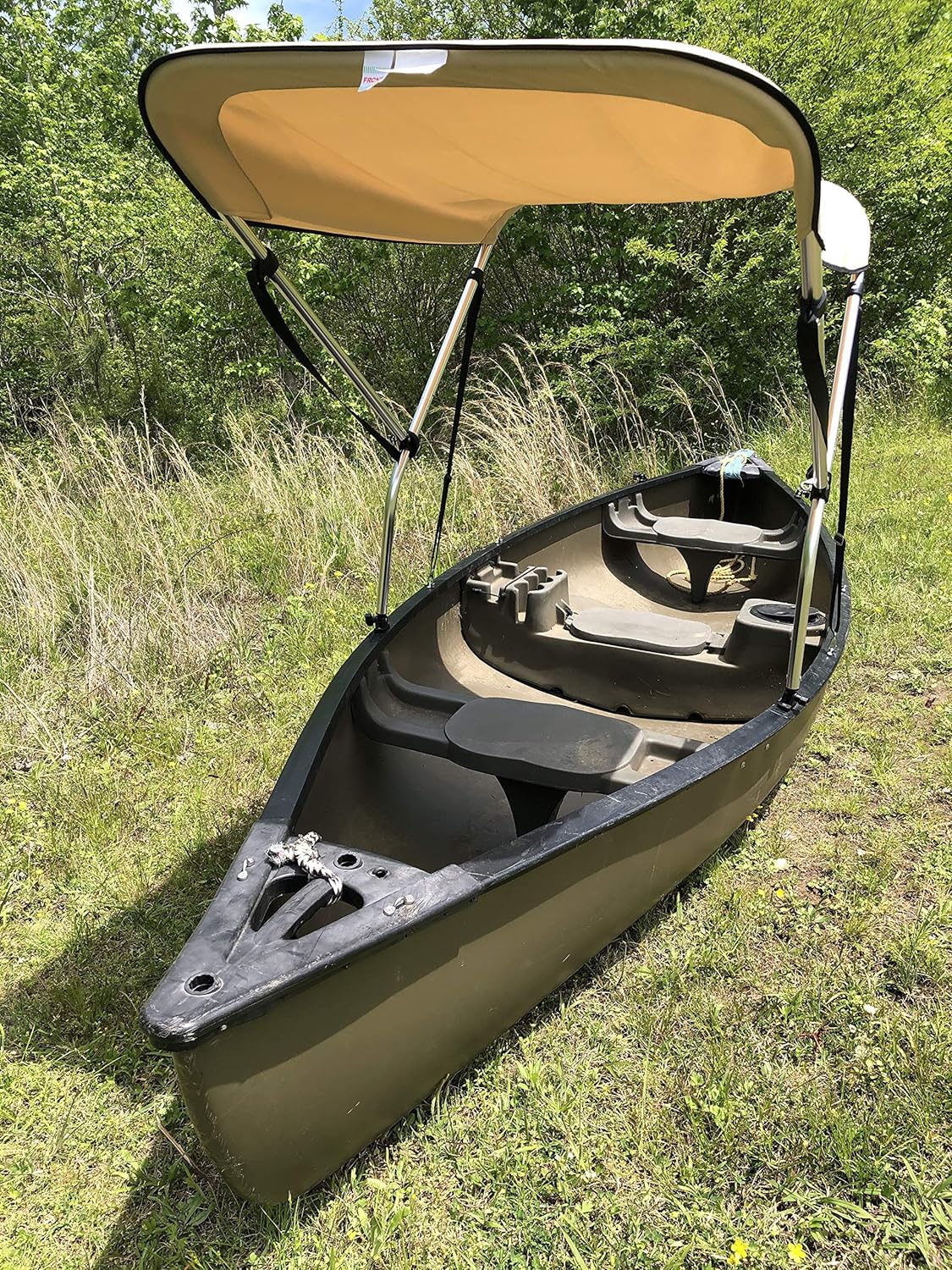 Beige 2' By 6' Canoe/Kayak Sun Shade/Canopy S416676