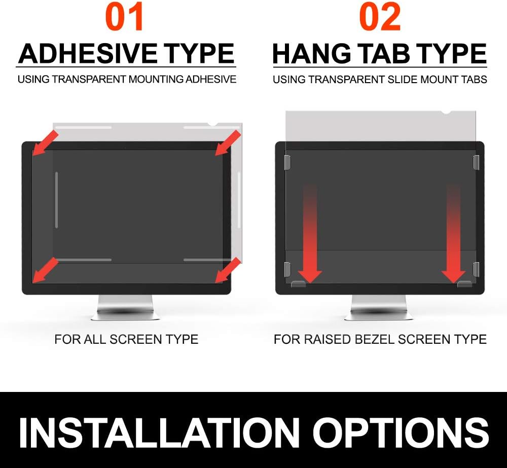19 Inch Monitor Privacy Screen Filter for 16:10 Widescreen Display, Pack of 2 Z603683
