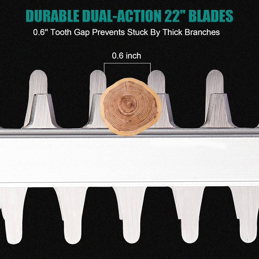22'' Cordless Hedge Trimmer Kit, 2.0Ah Li Battery, Pack of 2 M824406