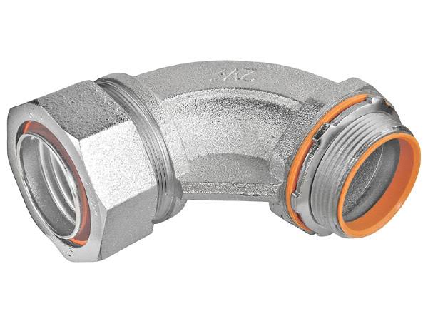4 inch Malleable Iron Liquid Tight 90 Degree Connector with Insulated Throat J98616