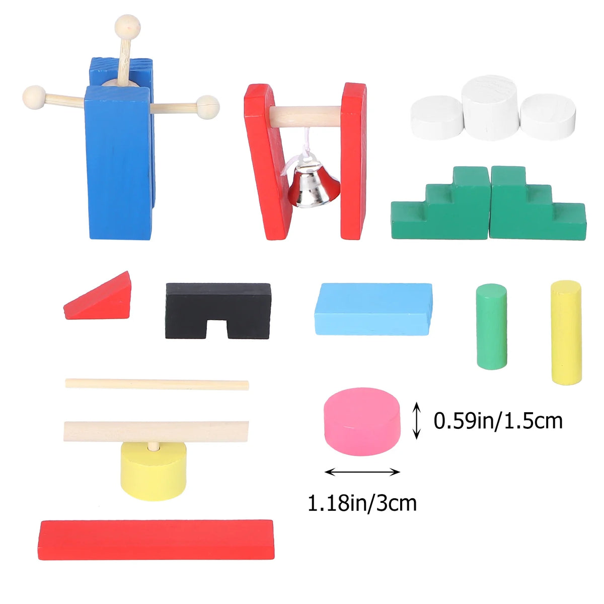Wooden Domino Blocks Building Toy Q812