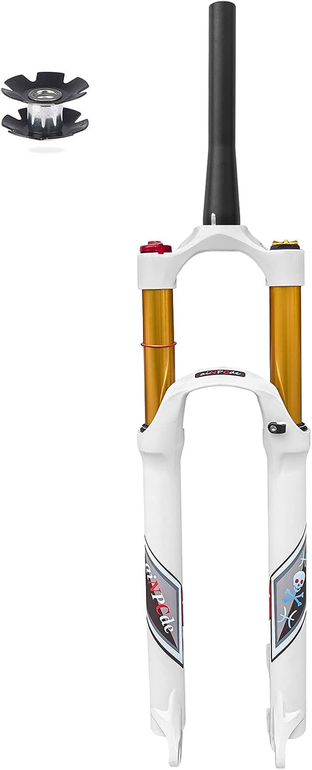 White MTB Bicycle Suspension Fork M4293