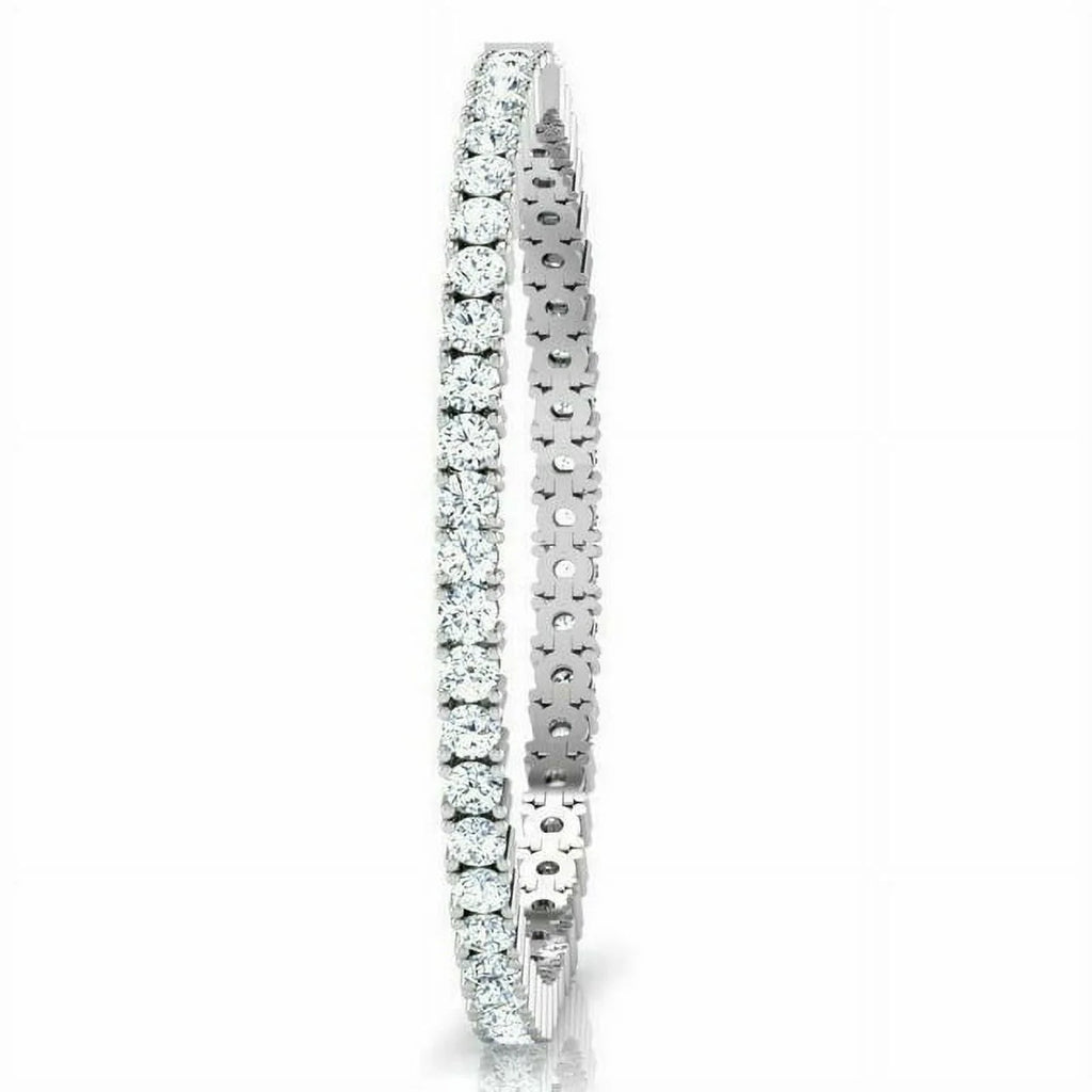 14K White Gold Tennis Bracelet M673