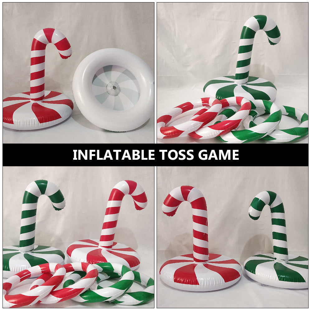 Inflatable Xmas Ring Toy Candy Toss Game G685