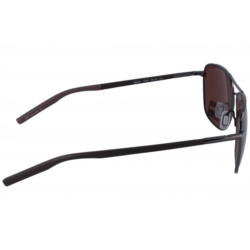 Shiny Gunmetal Sunglasses U3664