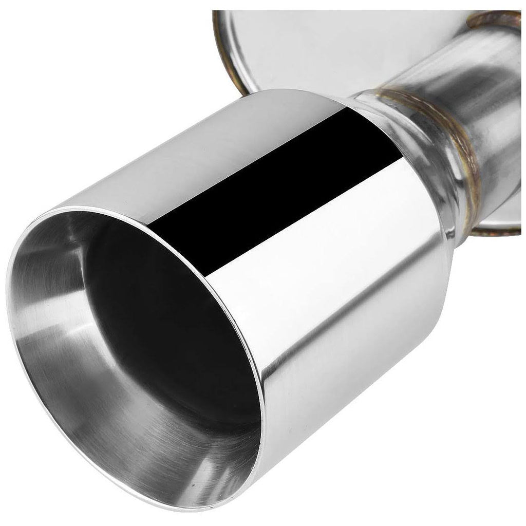 Stainless Steel Dual Rolled Muffler Tip Catback Exhaust System M121
