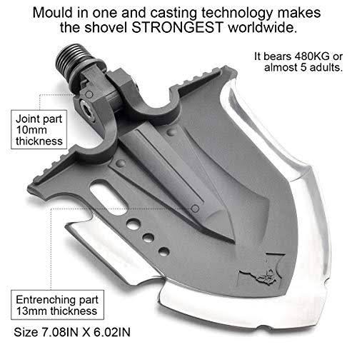Gray Stainless Steel Survival Shovel P3948