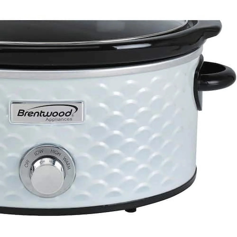 4.5 Qt. Pearl Slow Cooker with Tempered Glass Lid D31348