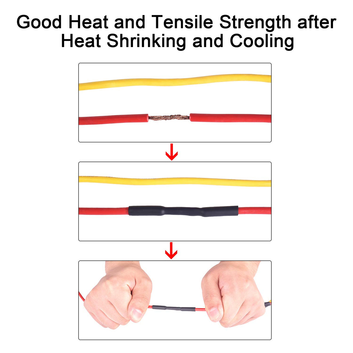 1/2 Inch 3:1 Waterproof Red Heat Shrink Tubing Pack of 2 N88617