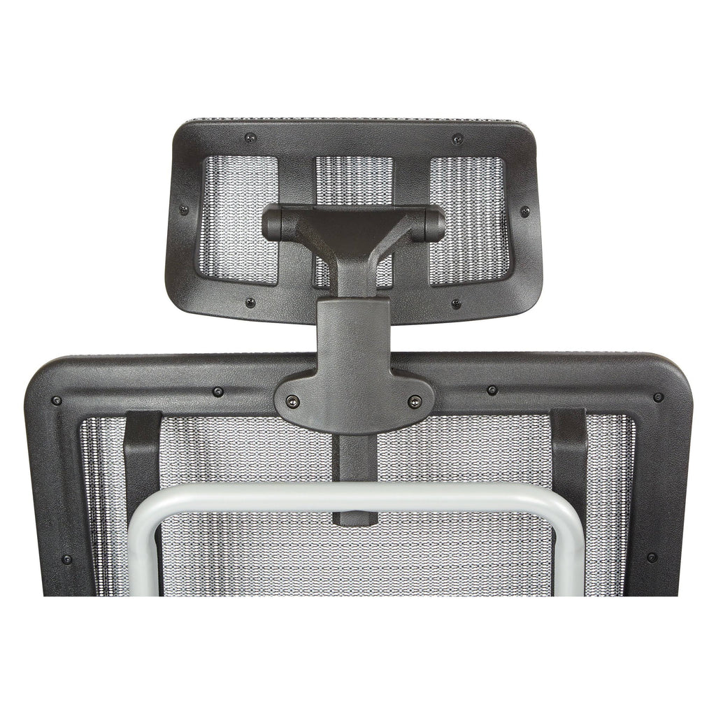 Grey Mesh Back Chair with Headrest T4666
