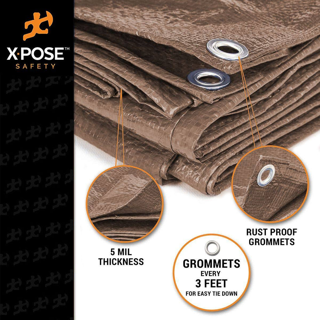 Brown Poly Tarps 30' x 50' D4277