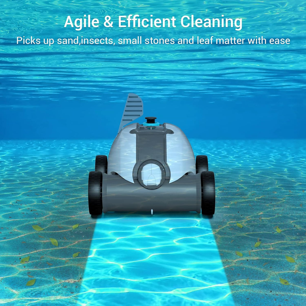 Cordless Robotic Pool Cleaner with Dual-Drive Motors B34445