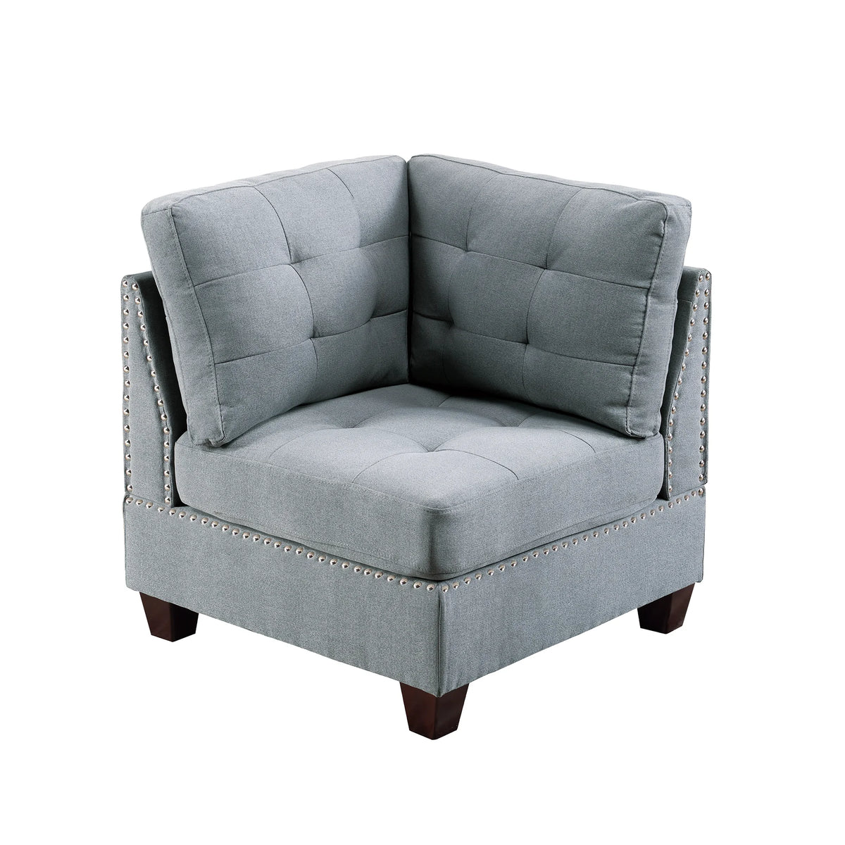 5 Pcs Modular Sofa Set Gray Z1165