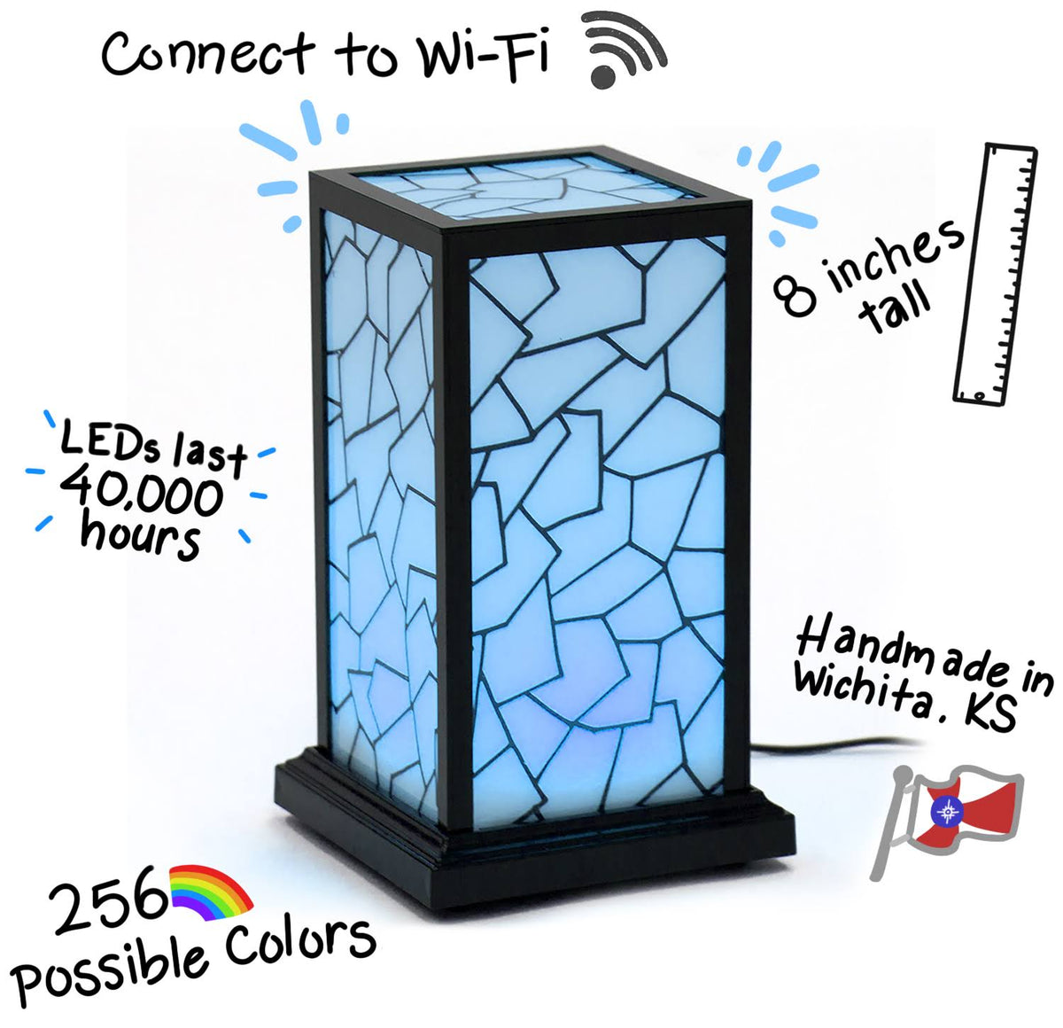Set of 2 Friendship Lamps O590