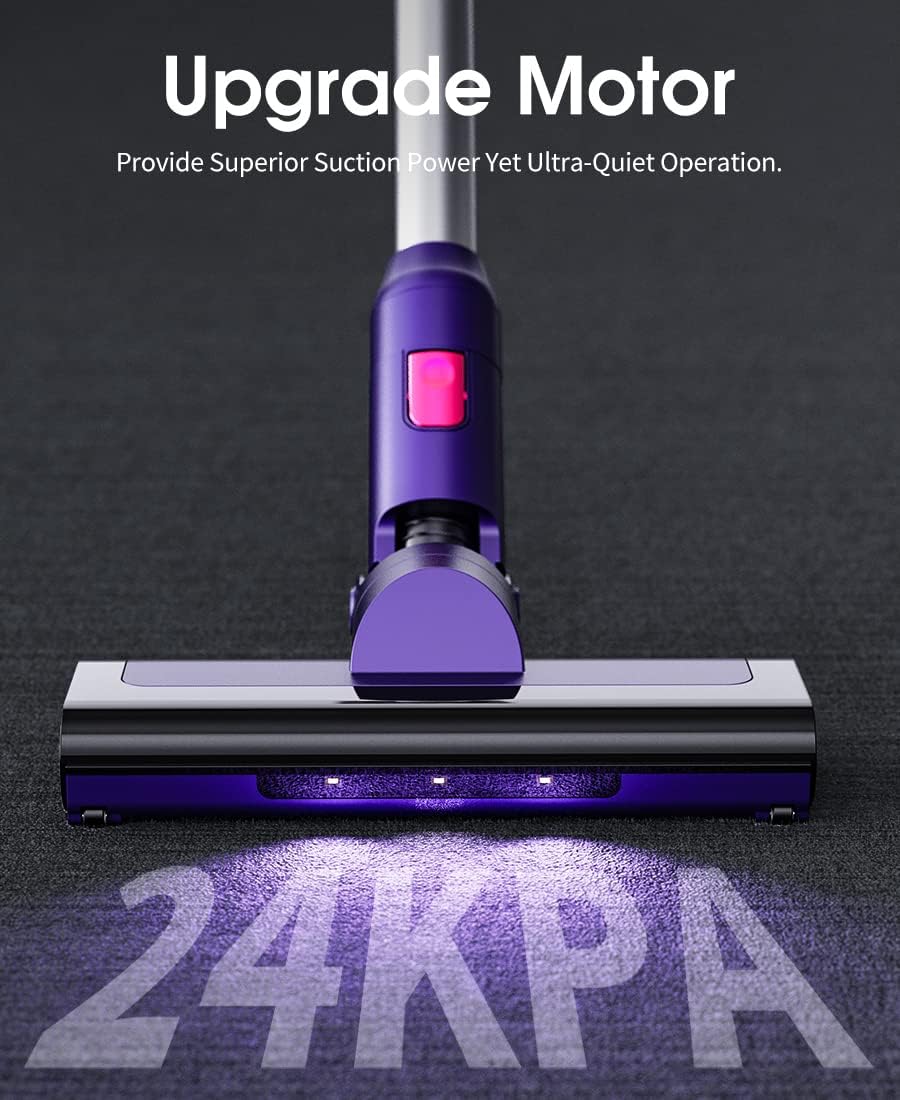 Purple Cordless Stick Vacuum Cleaner U9289