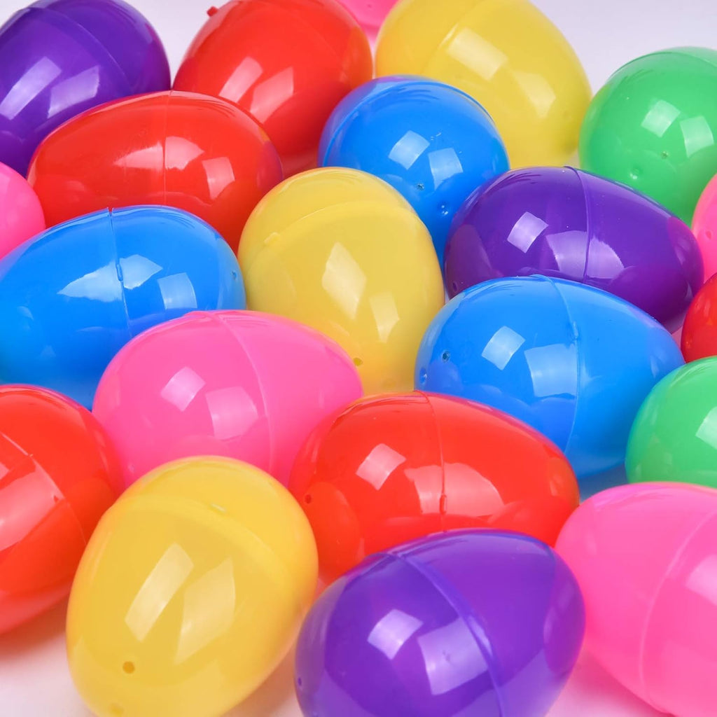 164 Pieces Bright Colors Plastic Easter Eggs P385